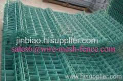 PVC RAL6005 wire mesh fence