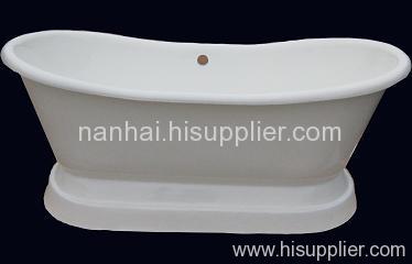 pedestal iron bath