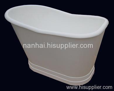 skirted iron bath