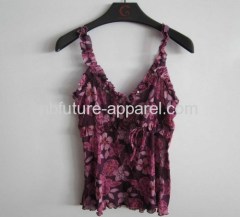 Ladies woven tank