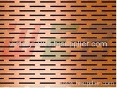 Slot hole perforated metal