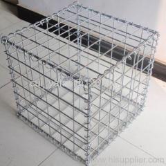 Hole size 75*75mm welded gabion box for retaining wall