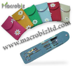 Pocket Manicure set with canvas pouch