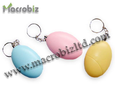 Personal alarm with keychain