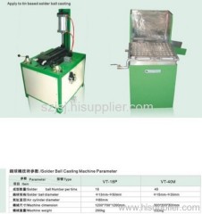 Solder ball casting machine