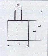 Ferrite pot magnet with Aluminium housing