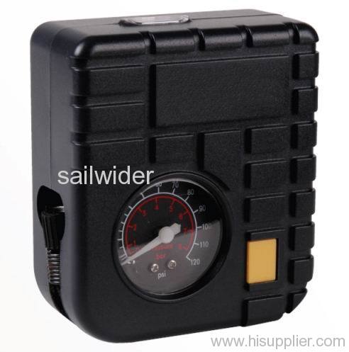 Portable mini in-car air compressor for car, motorcycle, airbed