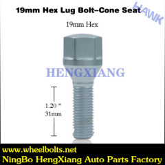 Wheel zinc bolts nuts