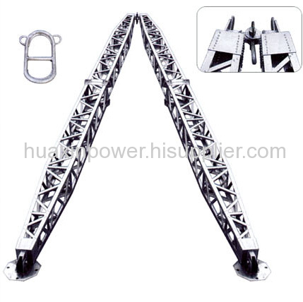 Aluminum alloy A-shape Lattice Gin Pole