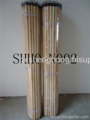 natural wooden broom handle