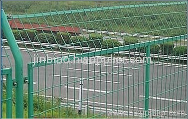 rail way PVC wire mesh fence