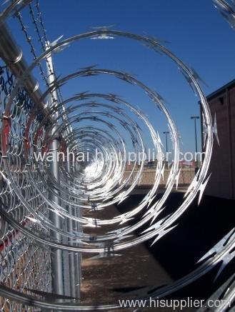 razor wire military fence