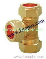 Brass Coupling Tee (brass fitting)