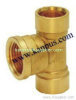 Brass Female to Copper Tee (brass fitting)