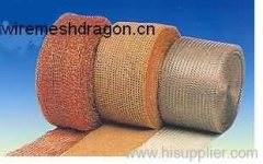 Knitted wire mesh