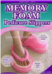 Memory foam pedicure slippers