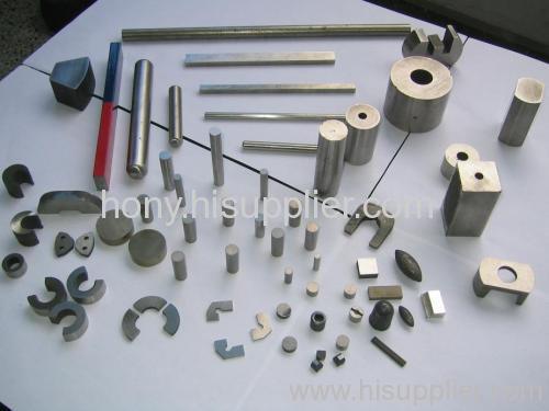 Sintered alnico magnets alnico