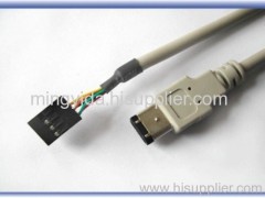 IEEE1394 6pin to wire harness