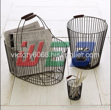 black wire baskets