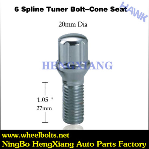 Chrome Spline Tuner Bolts