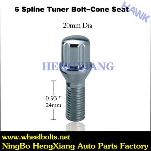 12mm Chrome Spline Tuner Bolt