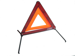 Red Warning triangles