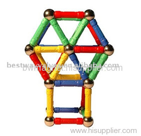 magnetic sticks and steel spheres