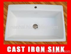 ENAMELED CAST IRON SINK