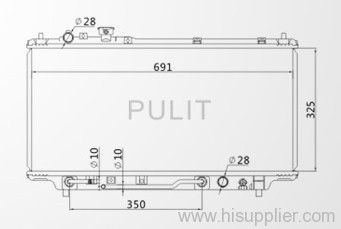Auto radiator for Mazda family/protege 323