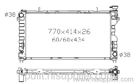 auto radiator for Chrysler Town & country