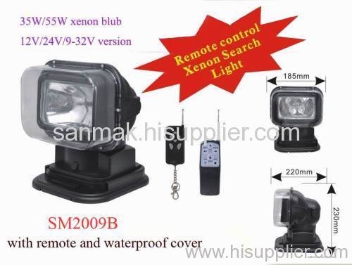 HID remote work light,search light with waterproof cover SM2009B