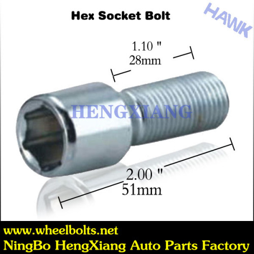 Chrome Hex Socket Bolt