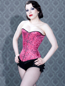 MH42 Red Overbust corset