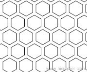 perforated metal hexagon