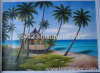 coconut plam oil painting