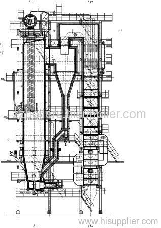 Circulating Fluidized Bed Biomass Power Station Boiler