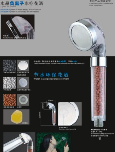 Fragrance and Anion Shower head