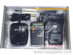Wireless spy earpiece walkie talkie kit, w/ wallet inductive receiver transmitter