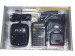 Wireless spy earpiece walkie talkie kit, w/ wallet inductive receiver transmitter