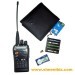 Wireless spy earpiece walkie talkie kit, w/ wallet inductive receiver transmitter