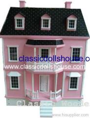 1:12 Pink Collector Wood Dolls House Toys