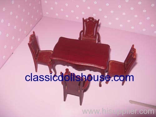 Dolls house Dining room Miniature Furnitures Oem