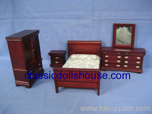 1:12 Dollhouse Bedroom Miniature Oem