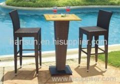 PE rattan dining set