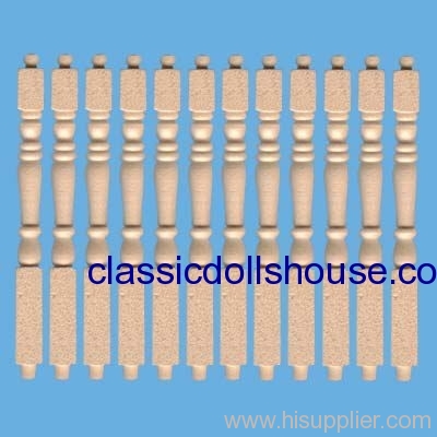 1:12 Dolls House miniature spindles Oem accessories