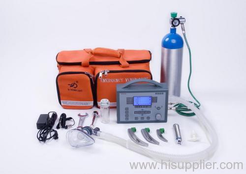 Emergency portable and transport ventilator
