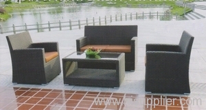 Garden wicker sofa group