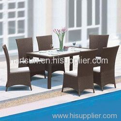 rattan chairs and table