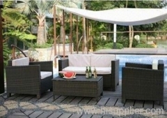 Garden rattan furniture sofa group