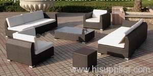 Garden wicker sofa group furniture